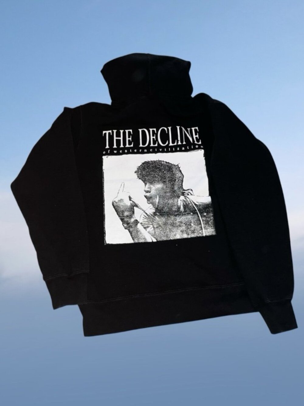 Supreme 1980 The Decline of Western Civilization Black Hoodie Size Medium Heavy